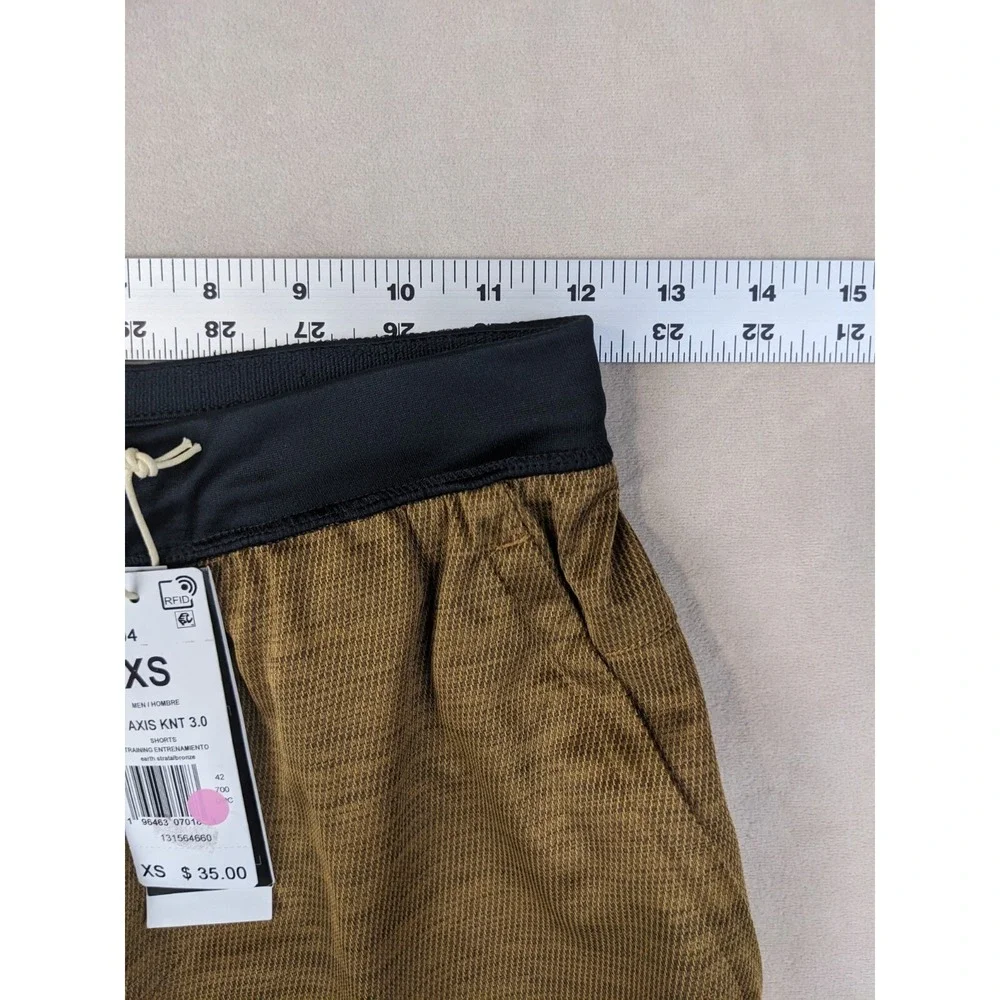 Adidas XS Mens Shorts IJ5504 Axis KNT‎ 3.0 NWT Earth Strata Bronze XSmall